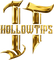 HOLLOWTIPS gold monogram wordmark logo