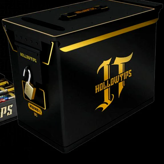 Padlocked HOLLOWTIPS ammo case